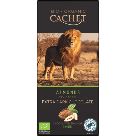 CIOCOLATA & CACAO - Cachet Ciocolata migdale 72% cacao 90g ECO