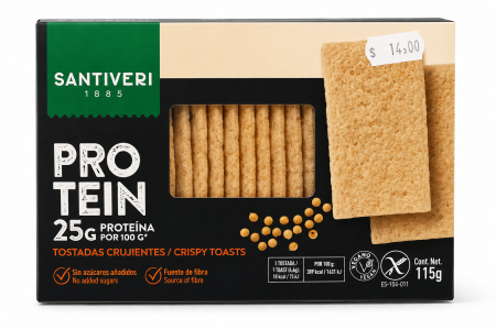 PRODUSE ECO / ORGANICE - Crackers proteic fara gluten 115g ECO