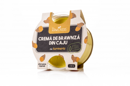 PRODUSE ROMANESTI - Cremă brawnza de caju ECO, cu turmeric 150g