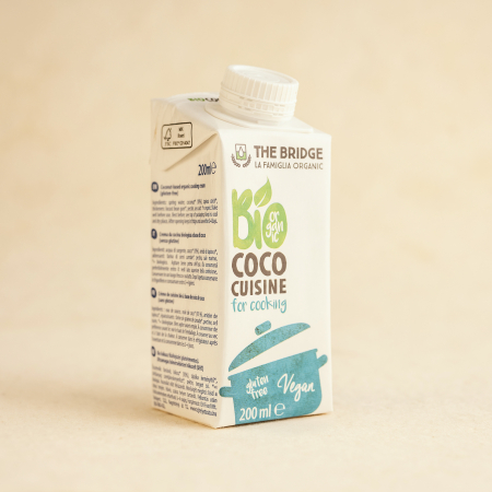 Crema vegetala pentru gatit din cocos BIO 200ml