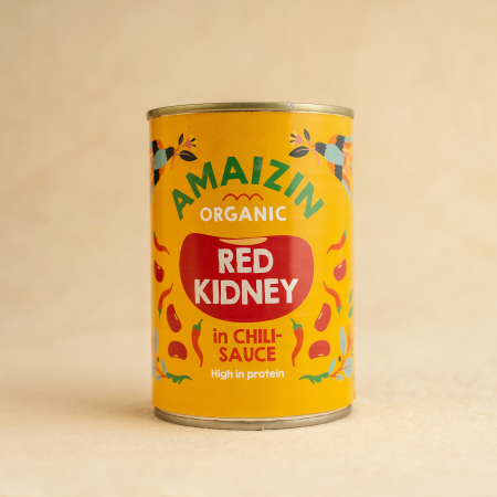 PRODUSE ECO / ORGANICE - Fasole red kidney in chili - 400g ECO