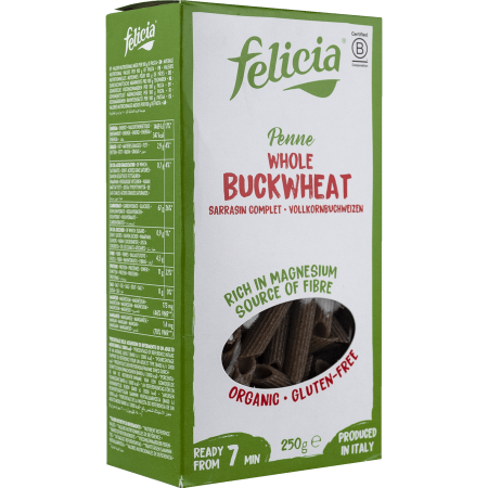 PRODUSE ECO / ORGANICE - Felicia Penne hrisca Fara Gluten 250g ECO
