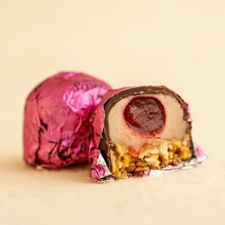 CIOCOLATA & CACAO - Florentine cu capsuni invelite in ciocolata cu lapte VRAC