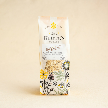 FĂINĂ FĂRĂ GLUTEN - Fulgi de ovaz FARA GLUTEN 250g ECO