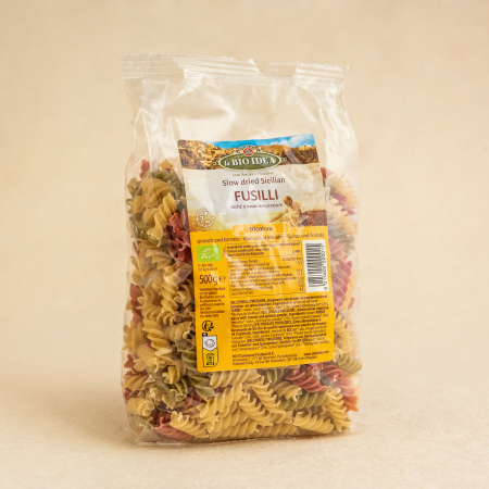 PRODUSE ECO / ORGANICE - Fusilli tricolore - 500g ECO