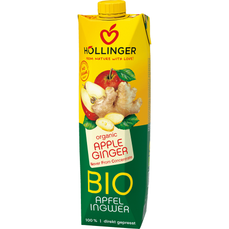 BAUTURI / LAPTE VEGETAL - Hollinger Suc mere si ghimbir 1L ECO