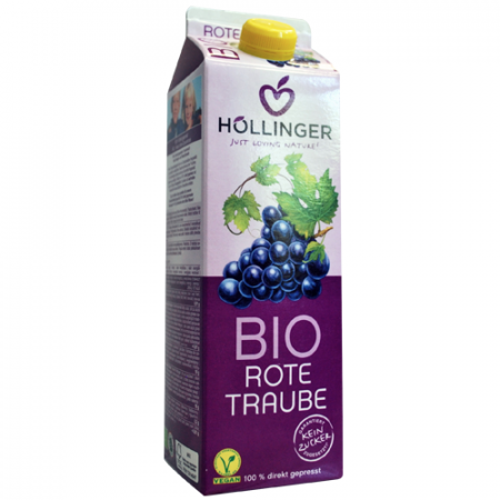 BAUTURI / LAPTE VEGETAL - Hollinger Suc struguri Fara Zahar 1L ECO