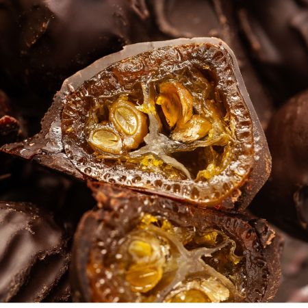 CIOCOLATA & CACAO - Kumcuat invelit in ciocolata neagra 250g