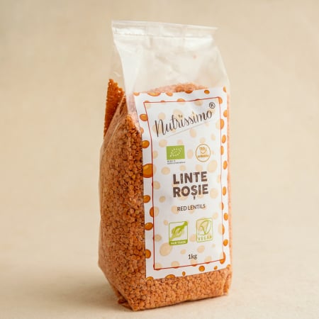 OREZ ȘI CEREALE - Linte rosie ECO 1kg