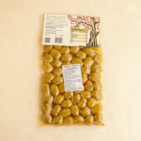 Masline verzi ardei kapia - 400g [1]