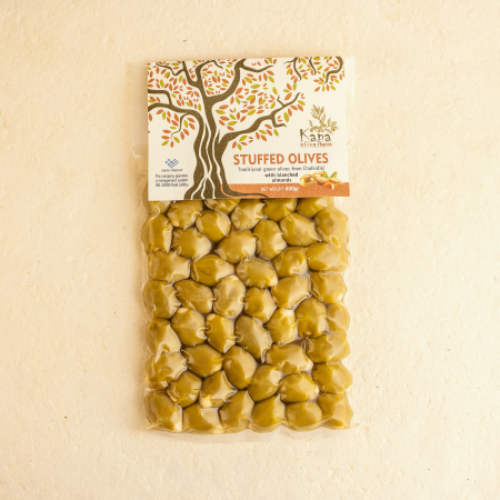 MĂSLINE - Măsline verzi migdale decojite 400g