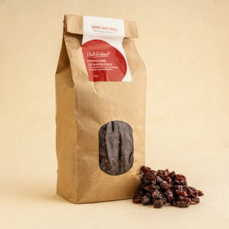 FRUCTE DESHIDRATATE - Merișoare infuzate în suc de mere 1 kg