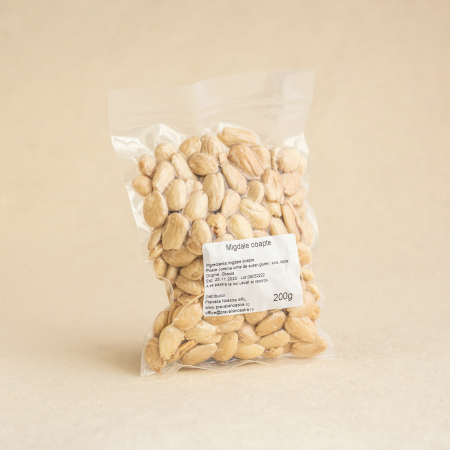 Toate Produsele - Migdale Grecia decojite coapte/nesarate vacuum 200g
