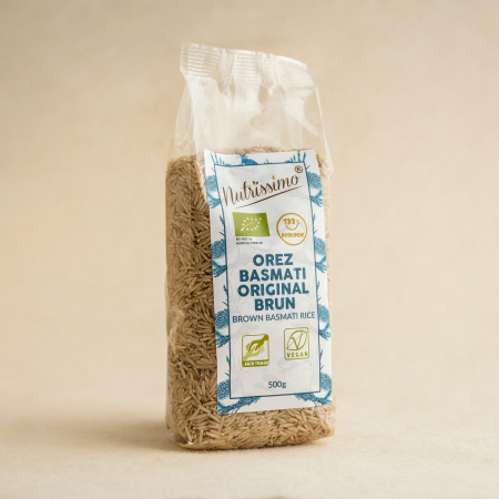 PRODUSE ECO / ORGANICE - Orez basmati original brun 500g ECO