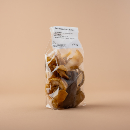 FRUCTE DESHIDRATATE - Pere infuzate suc mere 200g