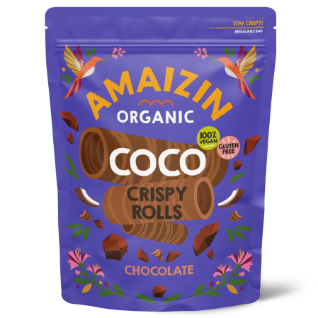 Rulouri crocante de cocos cu ciocolata, 140g ECO [2]