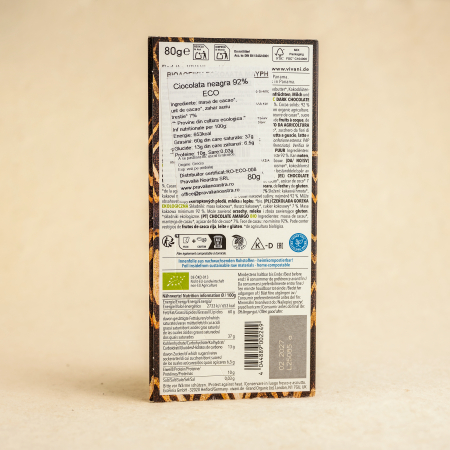 Vivani Ciocolata neagra 92% 80g ECO [1]