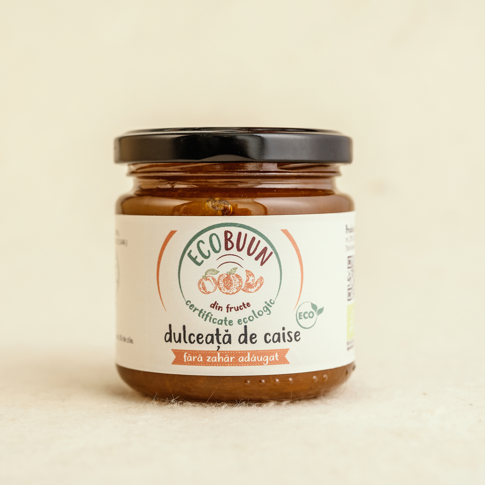 Dulceata de caise, ECOBuun, ECO, 200g (fara zahar)