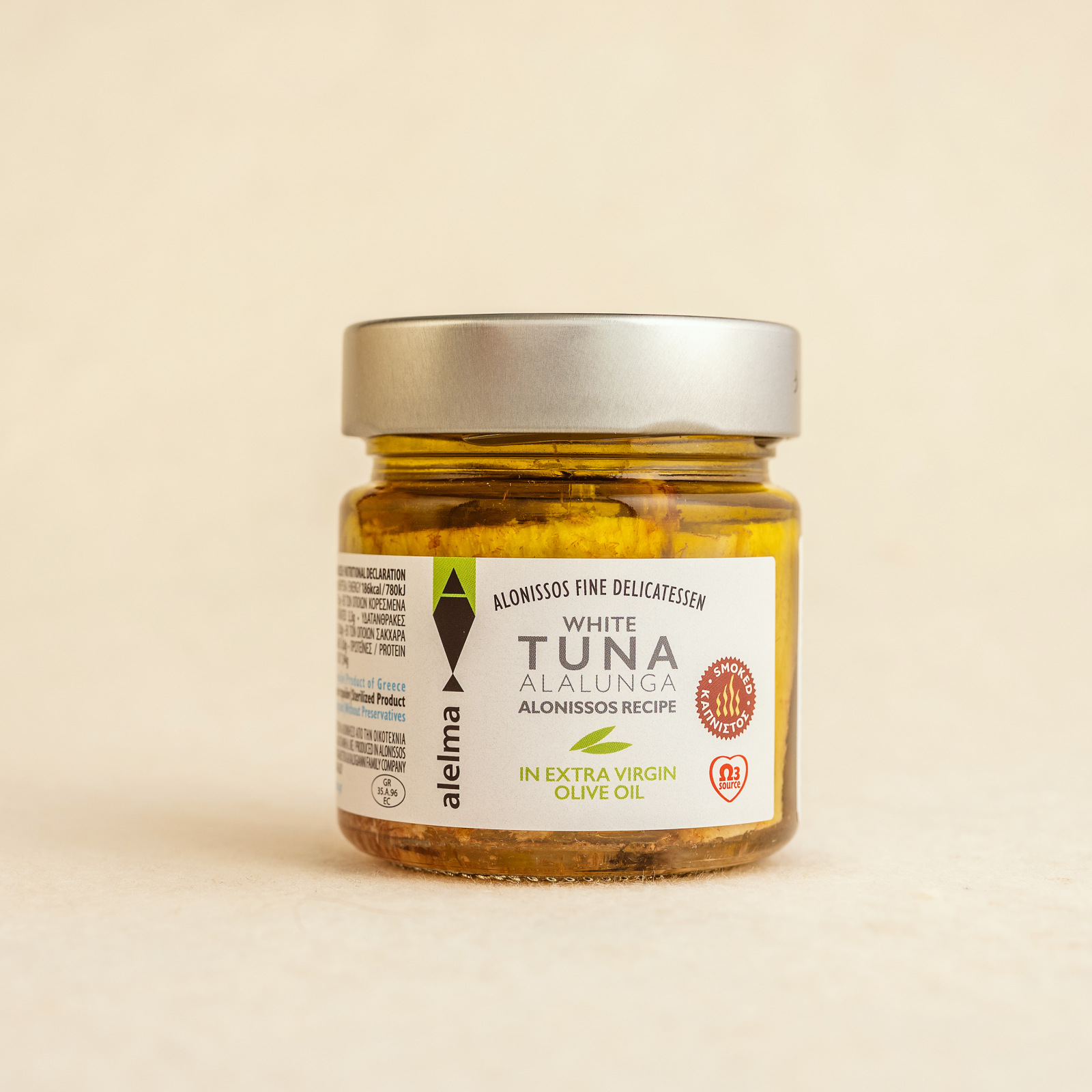 Ton alb Alalunga afumat in ulei masline extravirgin 212g