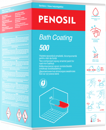 Vopsea de cadă - Kit vopsea pentru renovare căzi fontă Premium BathCoating