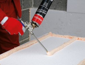 Pachet PROMOȚIONAL 12 bucăți spumă adezivă polistiren + PISTOL aplicare [1]