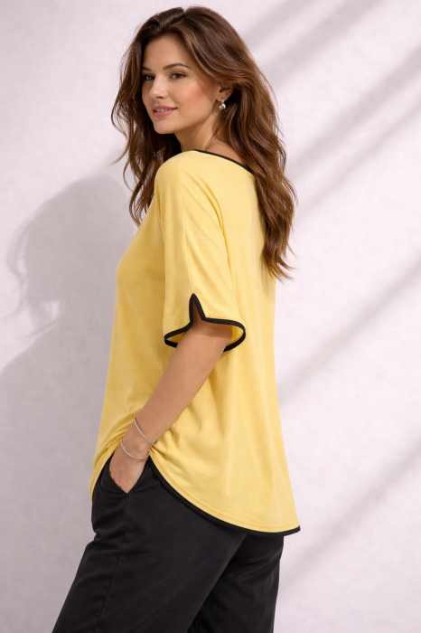 Bluza dama galbena cu pietricele [3]