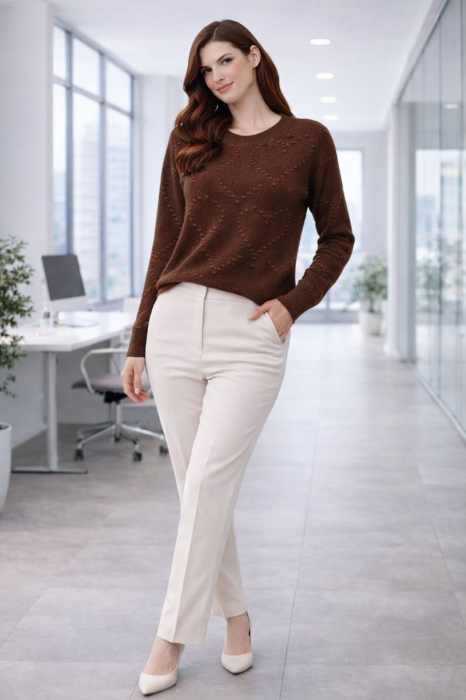 Bluza dama maro cu inimioare 3D [4]