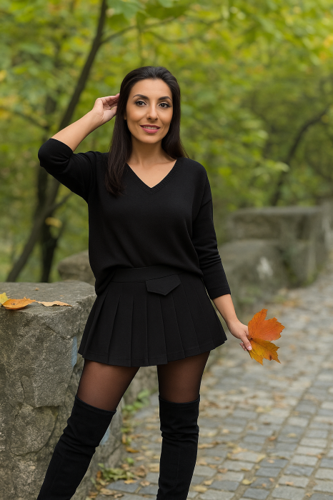 Bluza dama neagra in anchior [1]