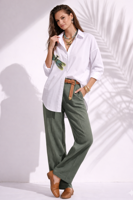 Camasa alba dama cu imprimeu libelula [2]