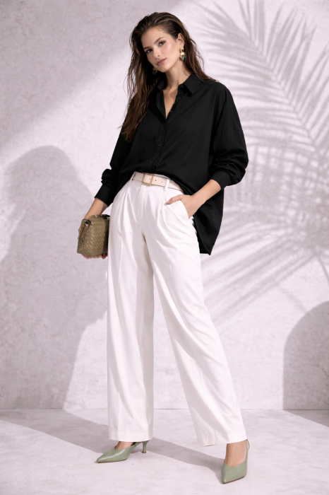 Camasa dama neagra din bumbac [4]