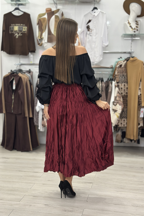 Fusta lunga bordo creponata [4]