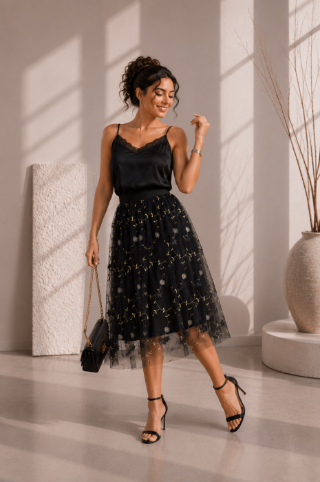 Fusta neagra din tulle [3]