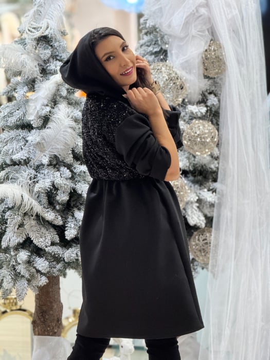 Jacheta dama neagra cu paiete [6]
