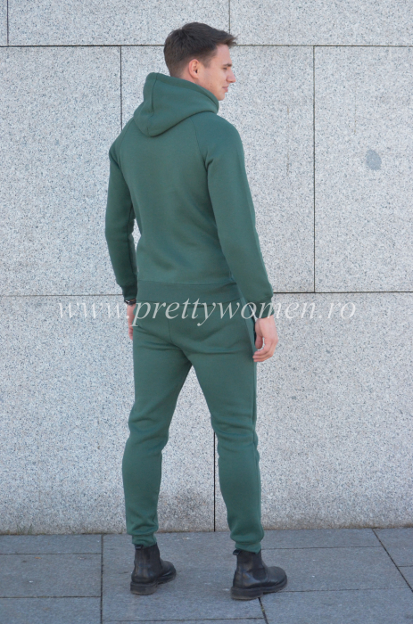 Pantalon verde din bumbac [2]