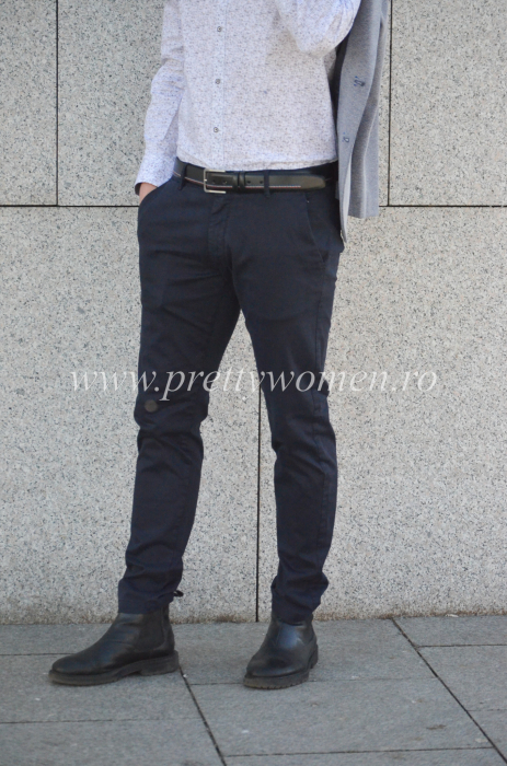 Pantaloni cinos bleumarin [2]
