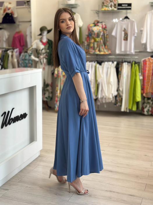 Rochie albastra petrecuta [3]