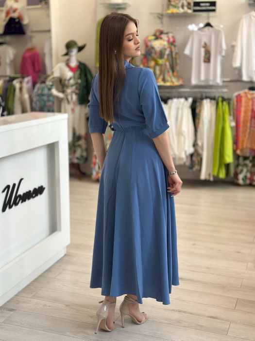 Rochie albastra petrecuta [4]