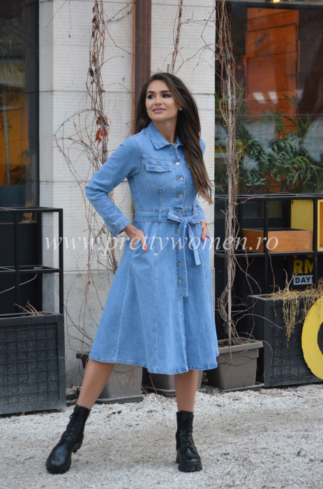 Rochie de blugi cu cordon [1]