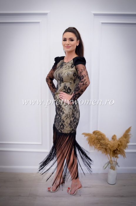 Rochie din dantela cu franjuri [4]