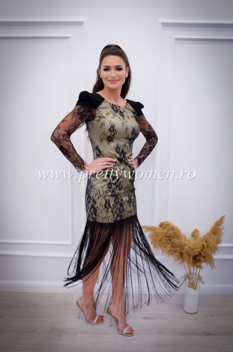 Rochie din dantela cu franjuri [5]