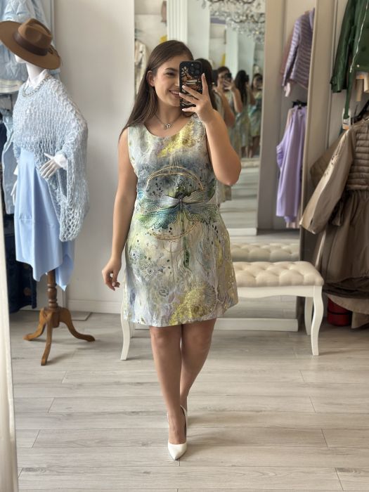 Rochie imprimeu libelula [3]