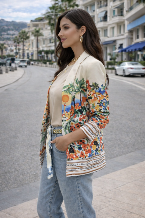 Sacou dama cu imprimeu mediteranean [2]