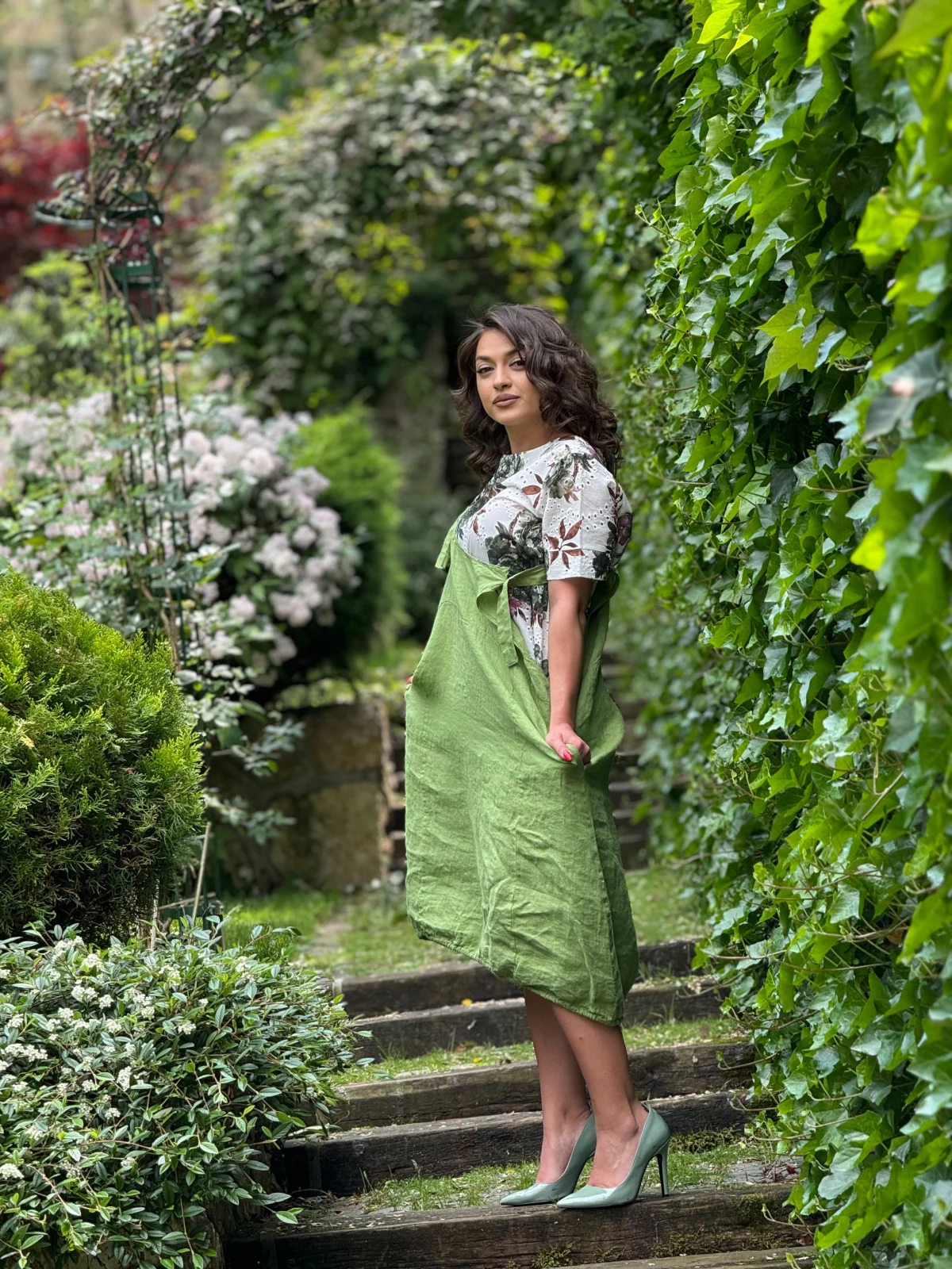 Sarafan verde‑fistic din in – PrettyWomen [3]