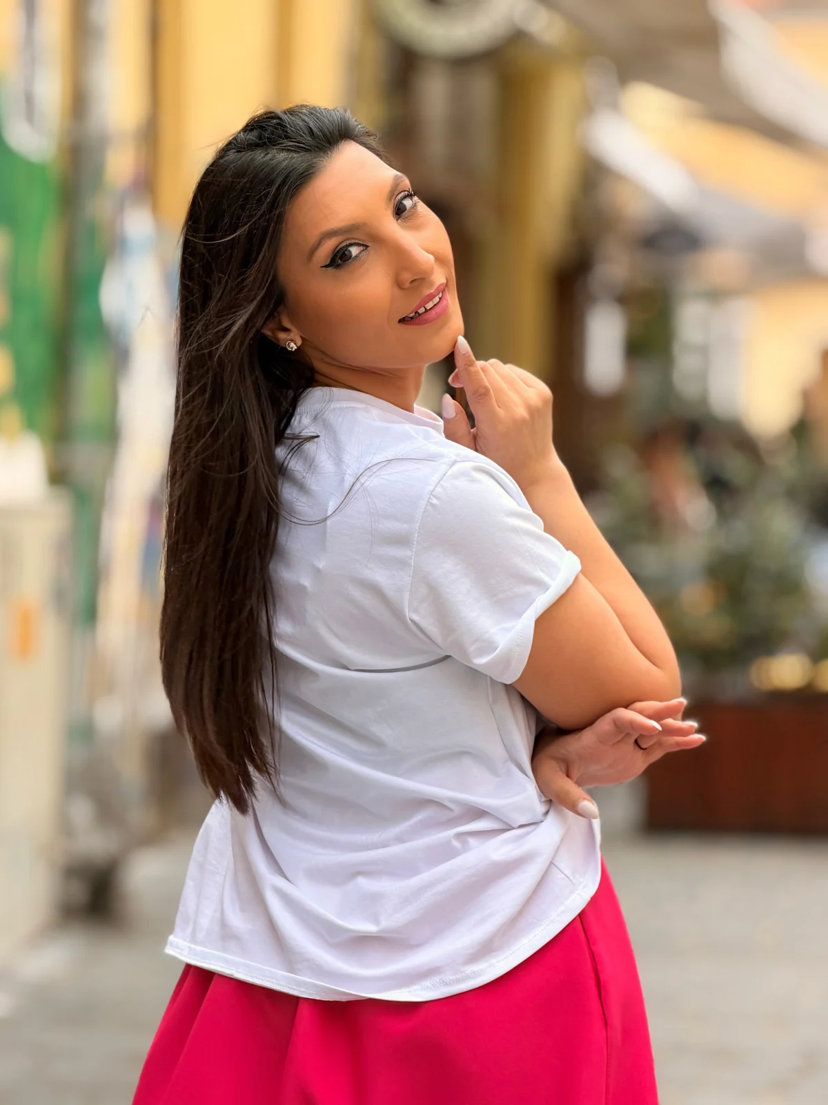 Tricou dama alb cu imprimeu Frida Khalo [4]