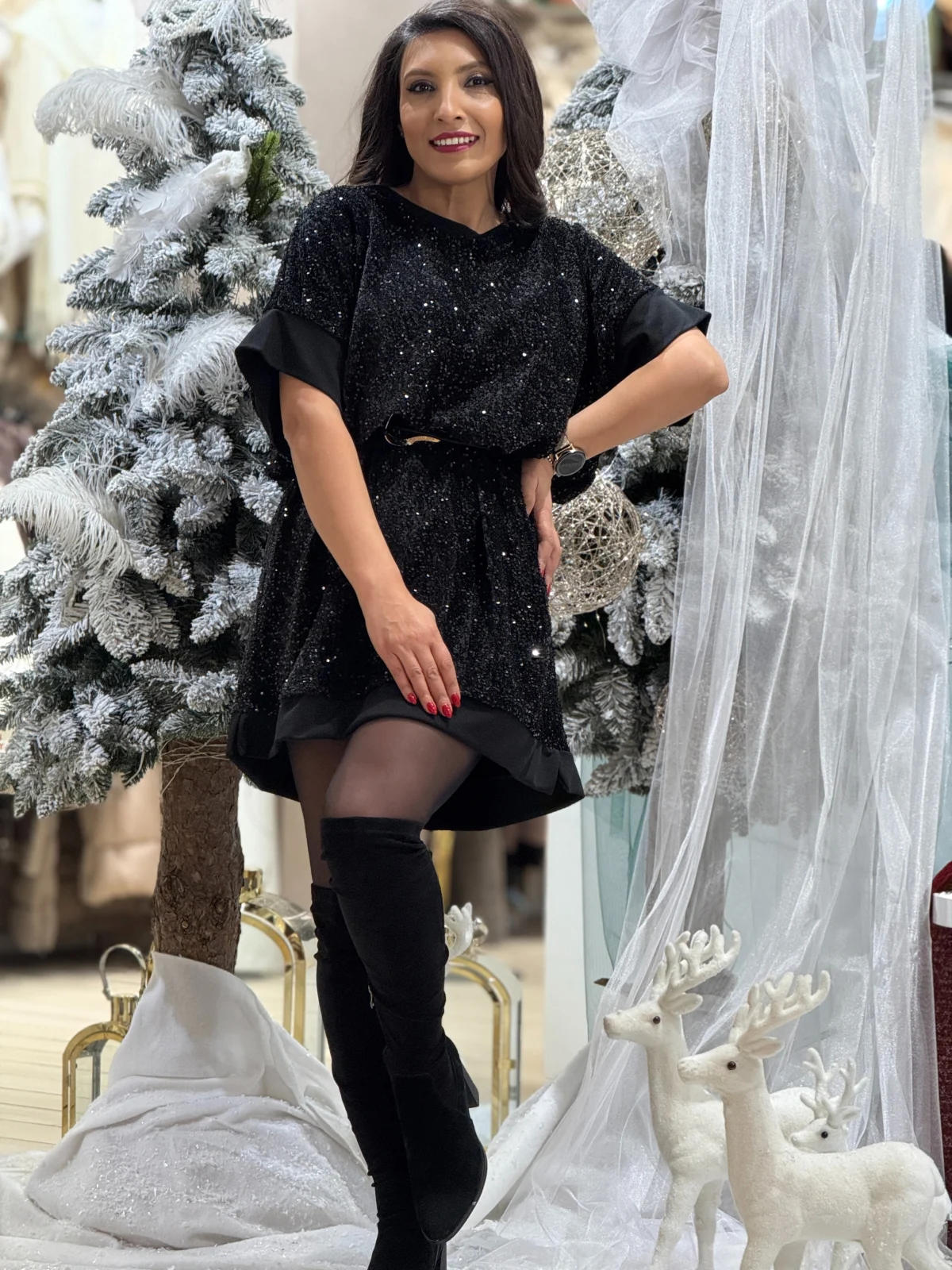 Tunica cu paiete si maneca scurta [5]