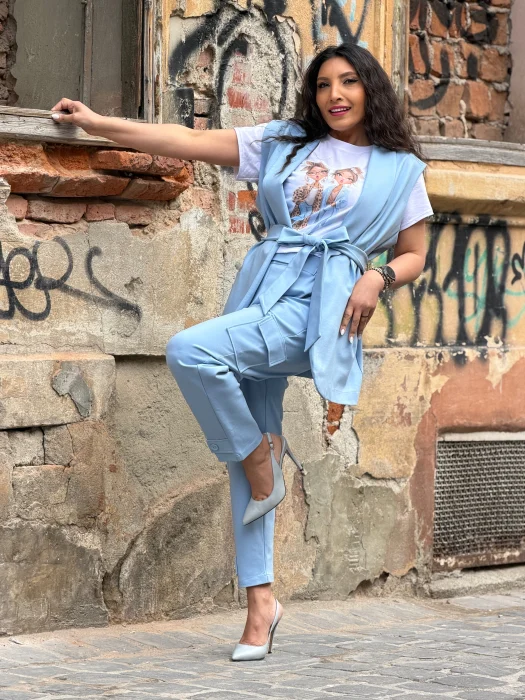 Vesta dama bleo cu cordon in talie [8]