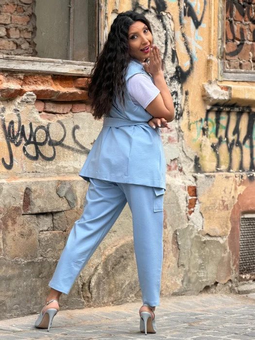 Vesta dama bleo cu cordon in talie [6]