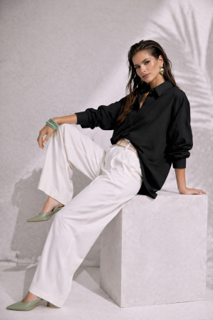 Noutati - Camasa dama neagra din bumbac