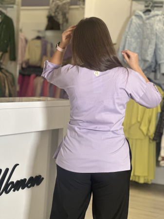 Camasa mov cu brosa detasabila [3]