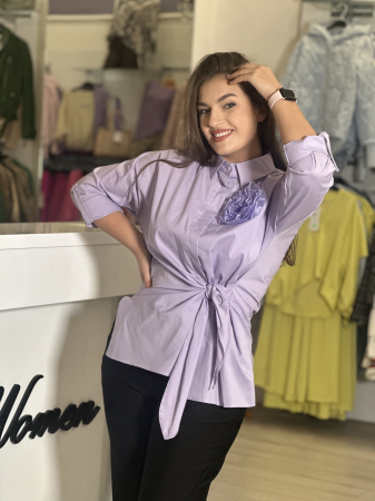 Camasa mov cu brosa detasabila [1]